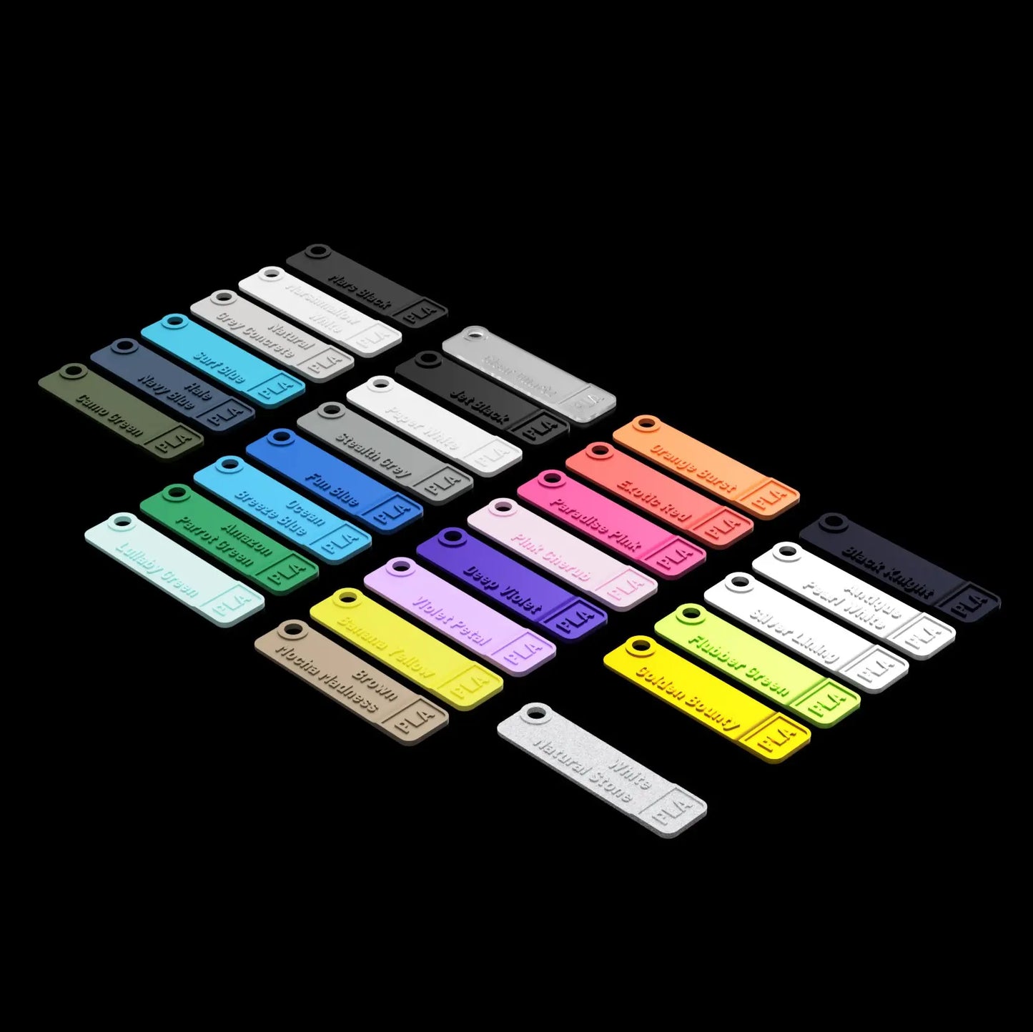MakerHero PLA+ Colour Swatch