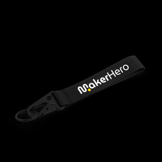 MakerHero® Logo Wristband Keychain